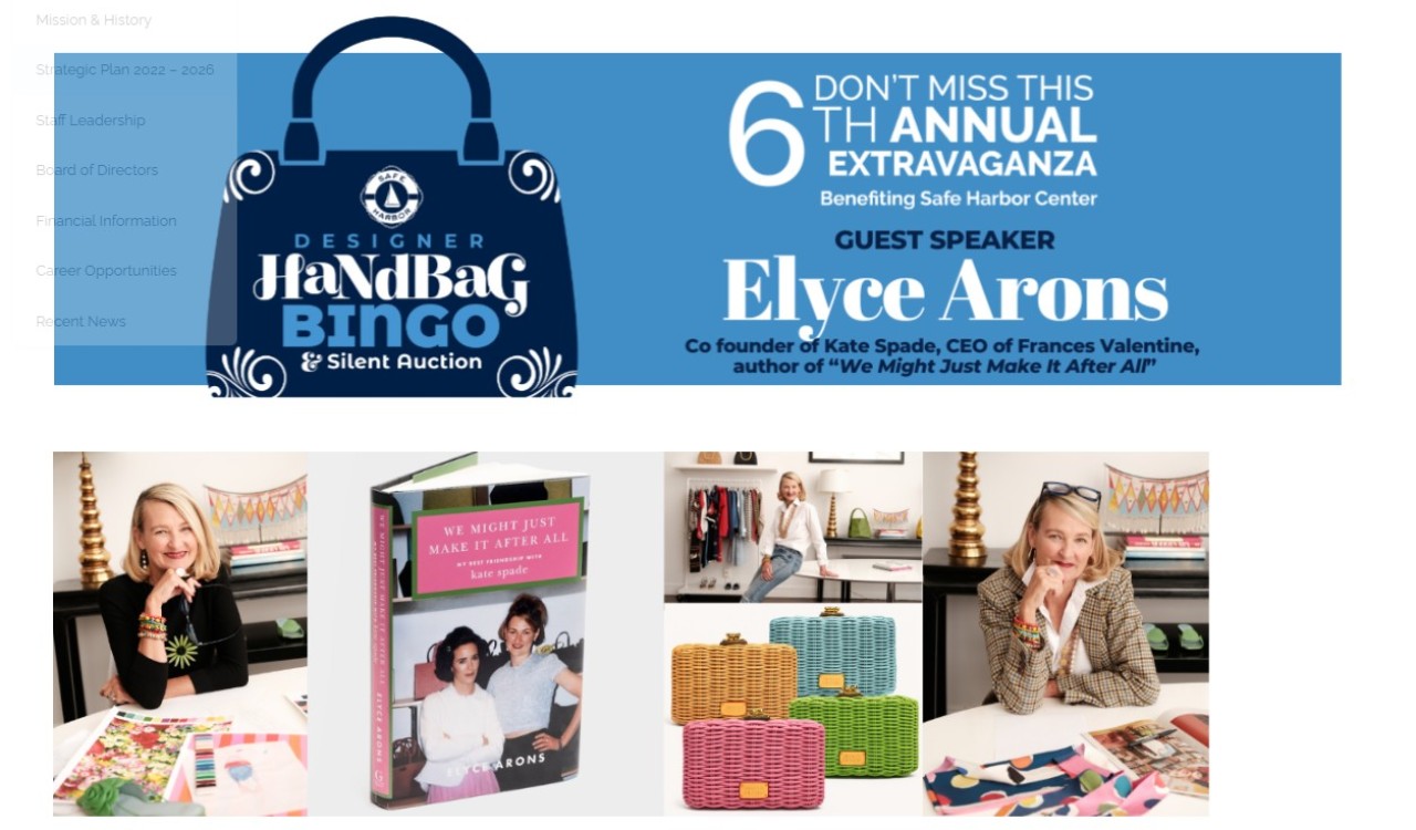 2026 Safe Harbor Center’s Handbag Bingo